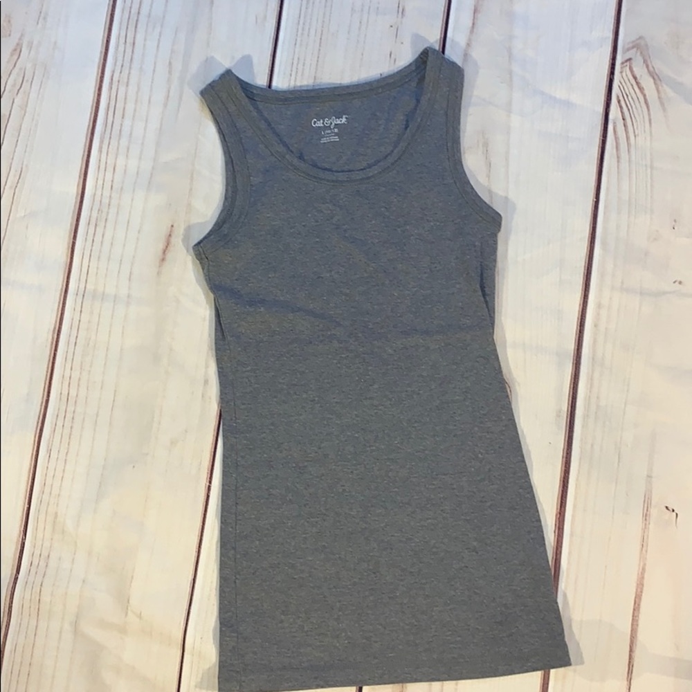 Gray cat and Jack tank top